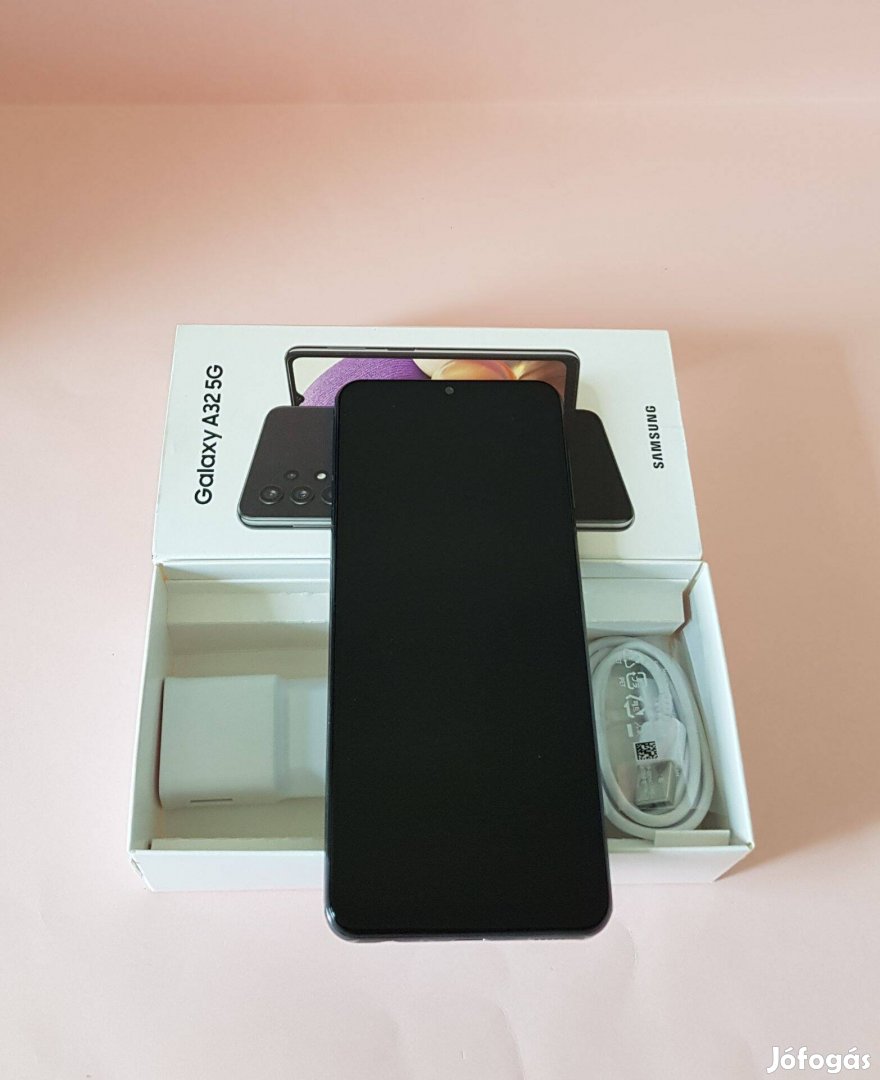 Samsung A32 5G 128GB Fekete Dual simes szép állapotú mobiltelefon elad