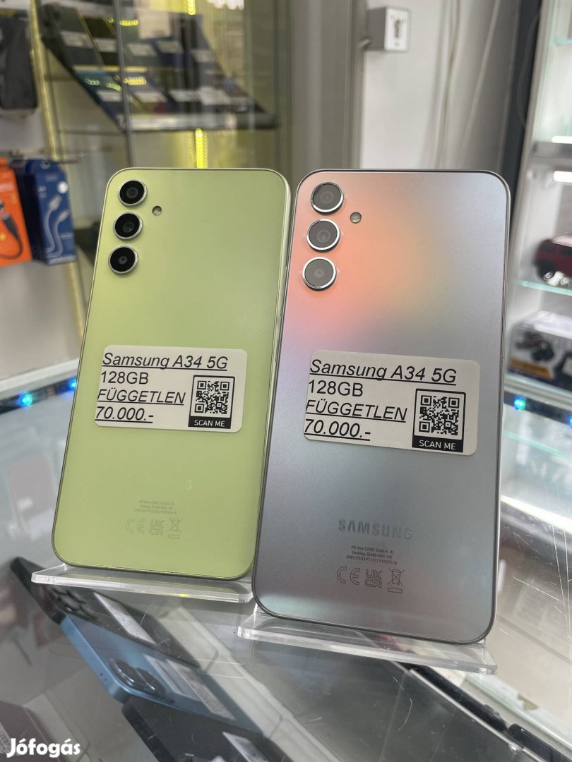 Samsung A34 5G - 128GB - Független - 