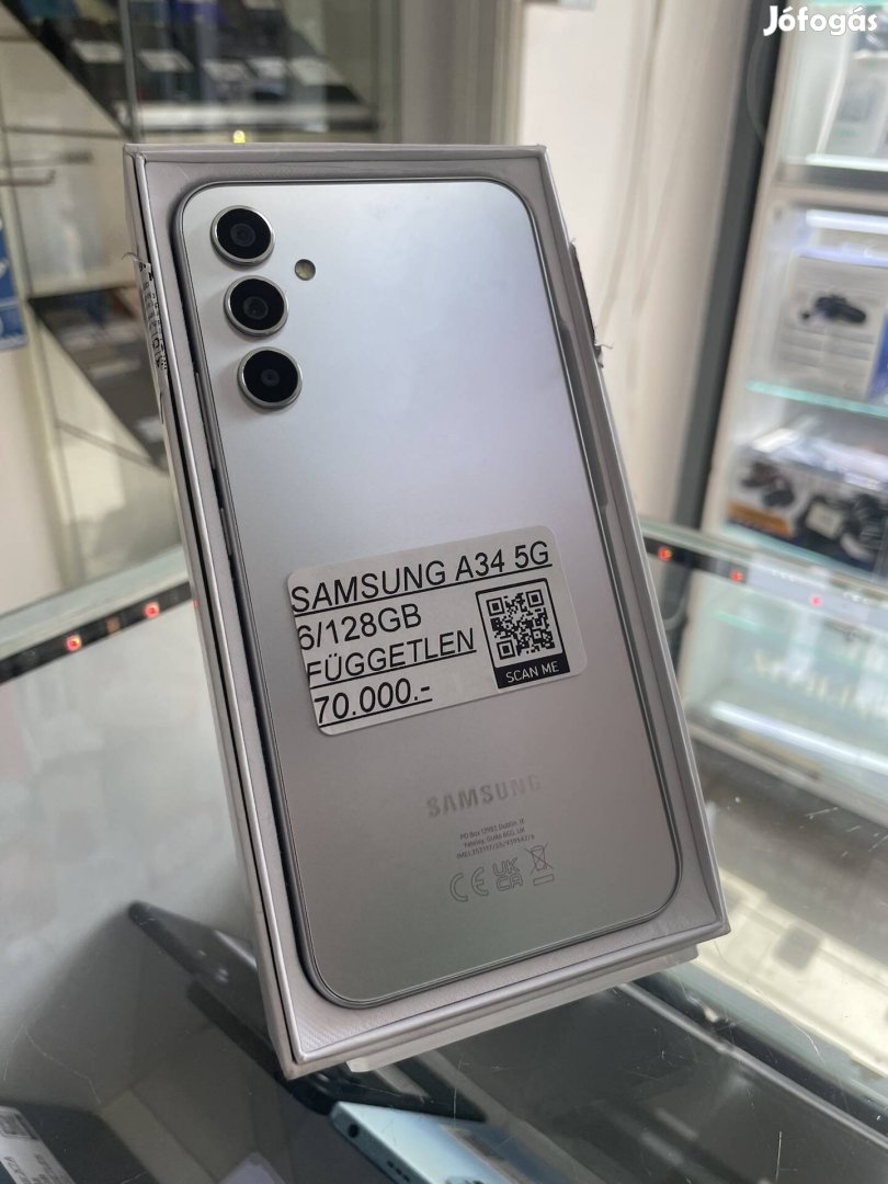 Samsung A34 5G - Új Állapot, Garancia