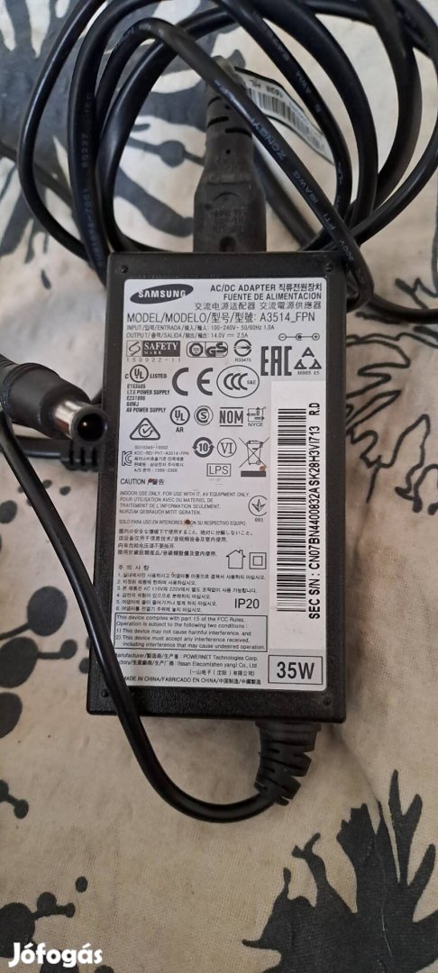 Samsung A3514 fpn 14v 2,5A tápegység adapter töltő 