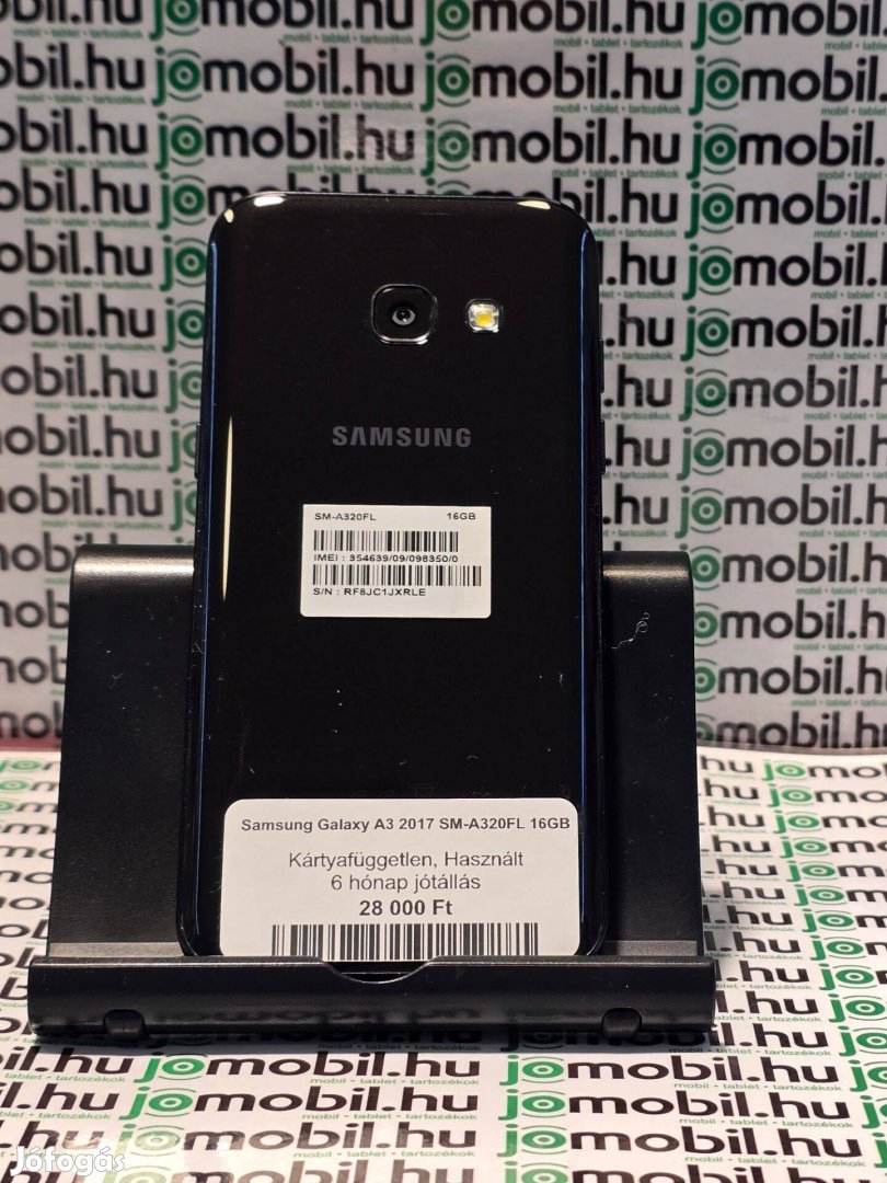 Samsung A3 2017 16GB fekete 1Sim független jótállással