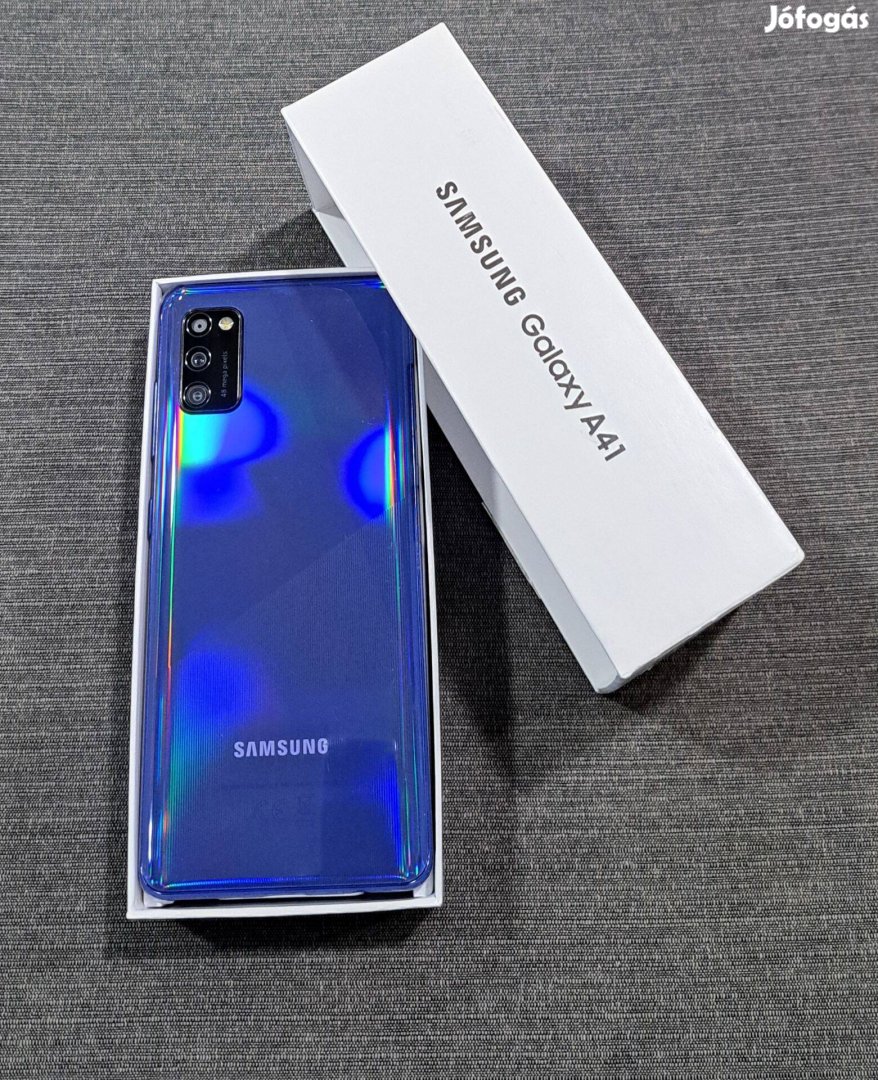 Samsung A41 64GB Új Kék Dual Sim Kártyafüggetlen Mobiltelefon Eladó!