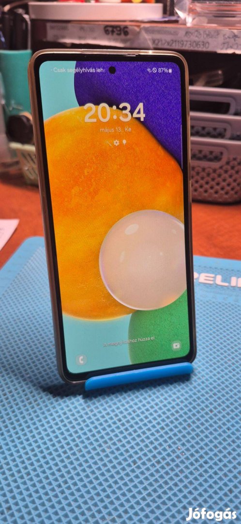 Samsung A52 5G - Telefon+Töltő+TOK - Független DUAL SIM - Tökéletes
