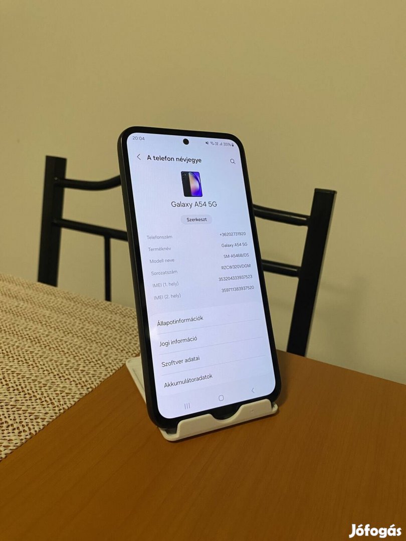 Samsung A54 5G Csere is!
