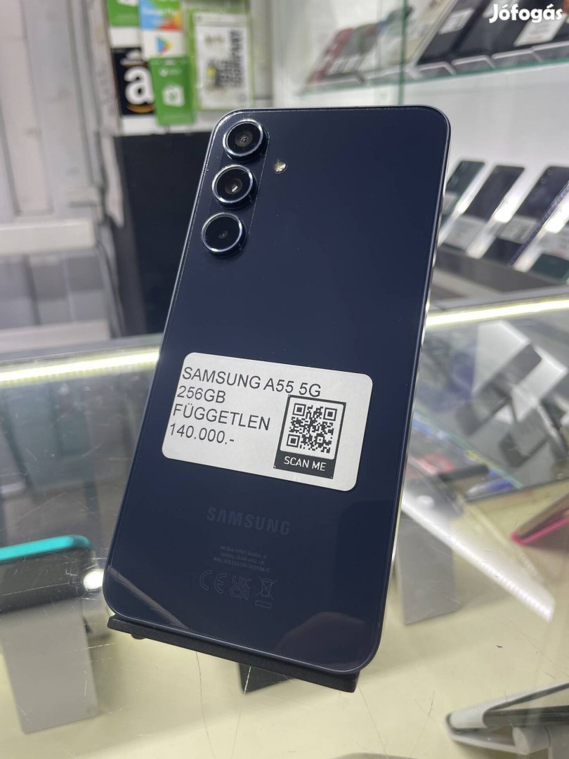 Samsung A55 5G - 256GB - Új - Hydro fólia