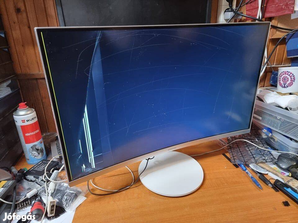 Samsung C27F581FDU LCD 27" ívelt monitor kijelző hibás