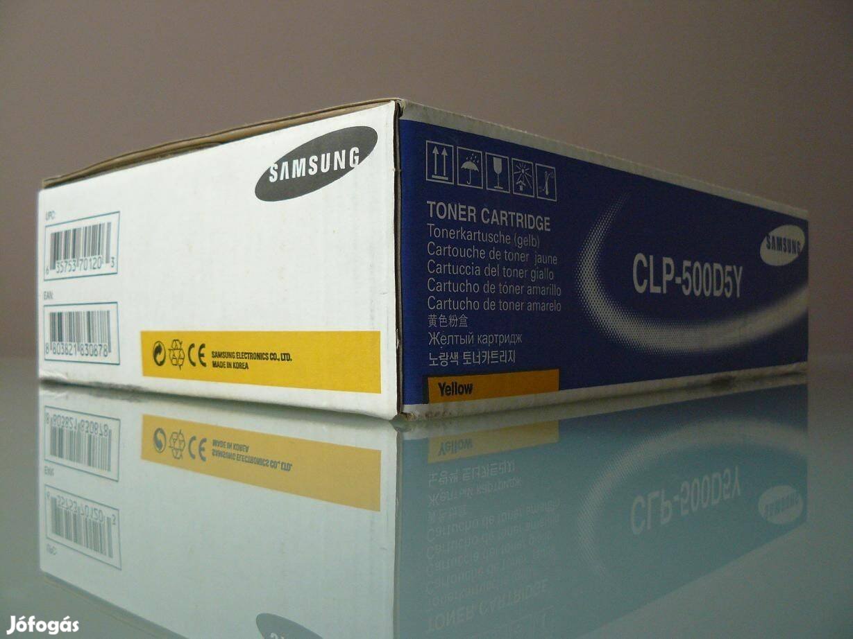 Samsung CLP 500 , CLP-500 , CLP500 , CLP-550 sárga eredeti toner 15240