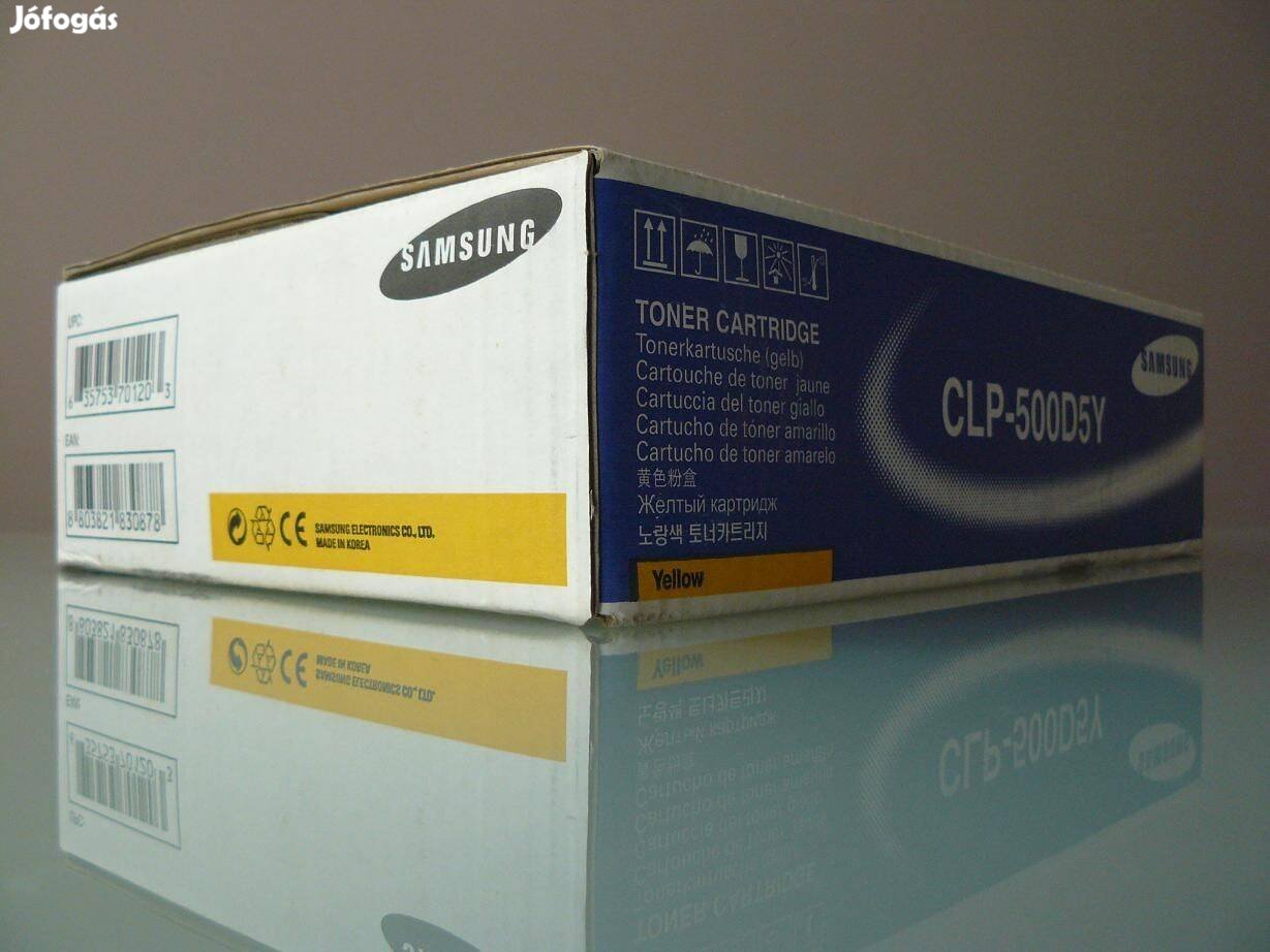 Samsung CLP 500 , CLP-500 , CLP500 , CLP-550 sárga eredeti toner 15240