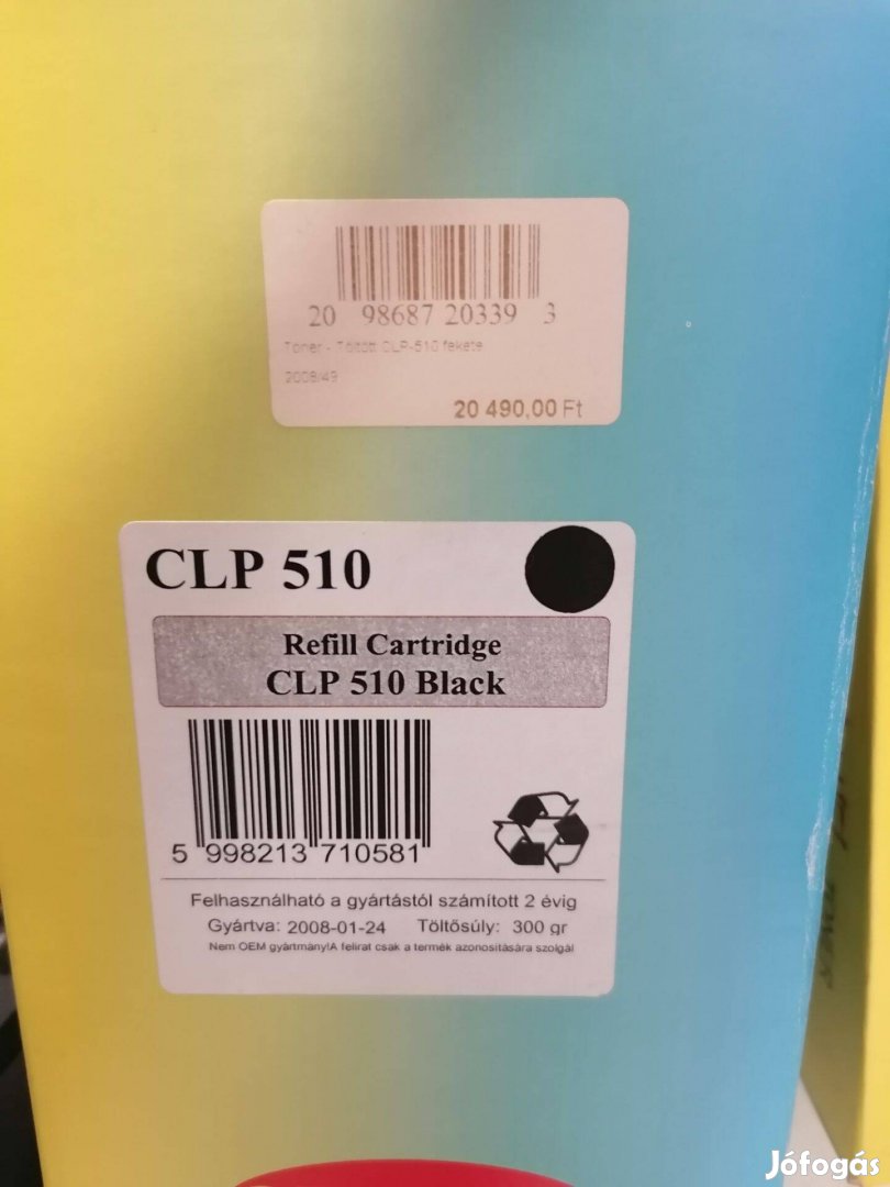 Samsung CLP-510K fekete utángyártott toner