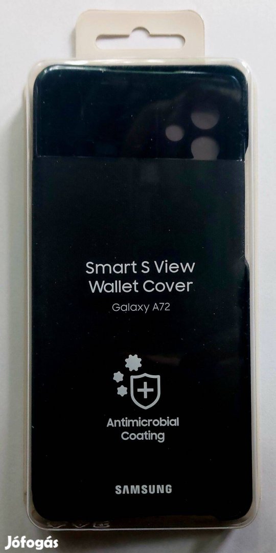 Samsung Clear S-View Case cover Samsung Galaxy A72/A72 5G gyári hátlap