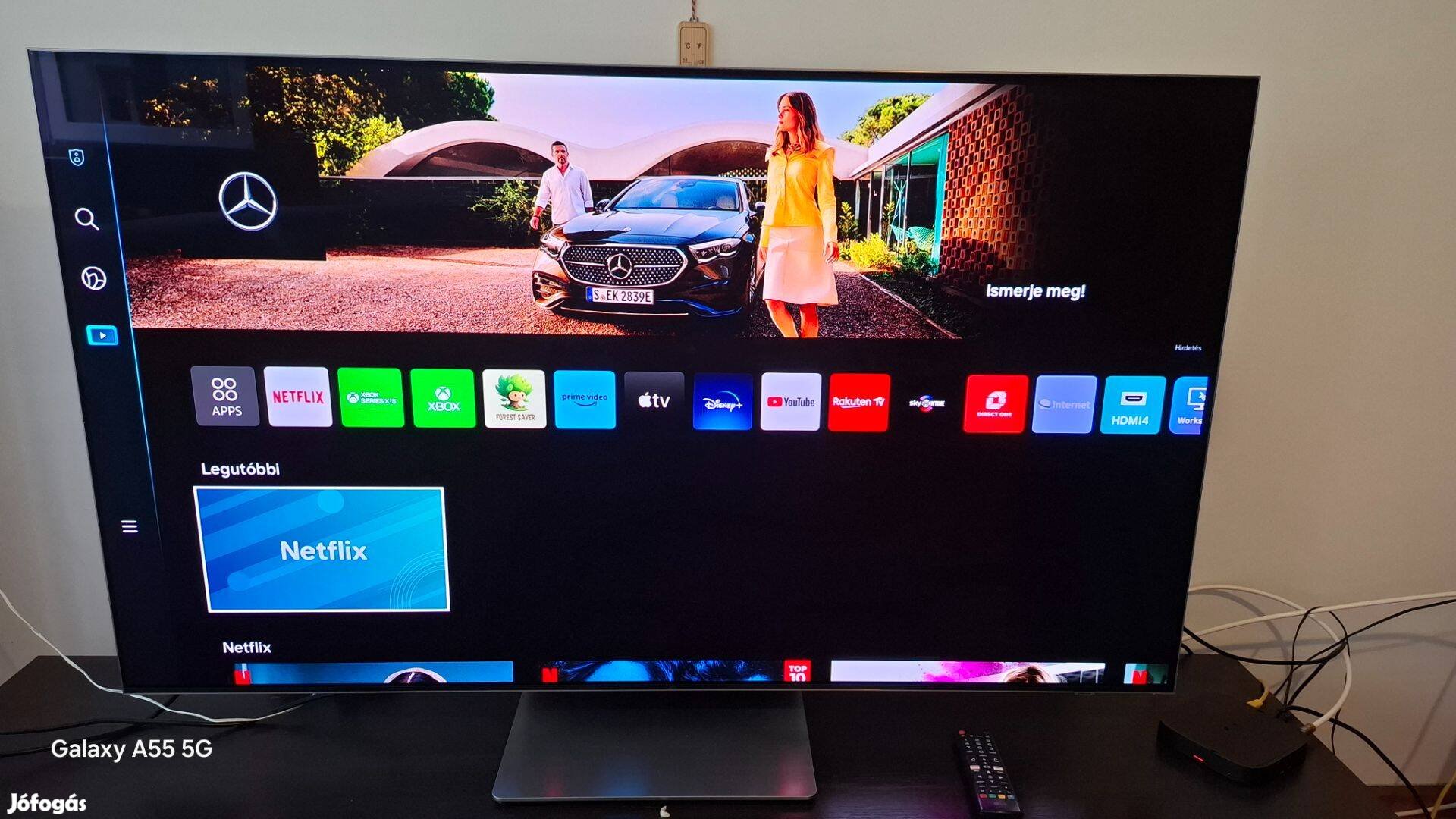 Samsung Crystal 4K UHD 120 Hz 139 cm