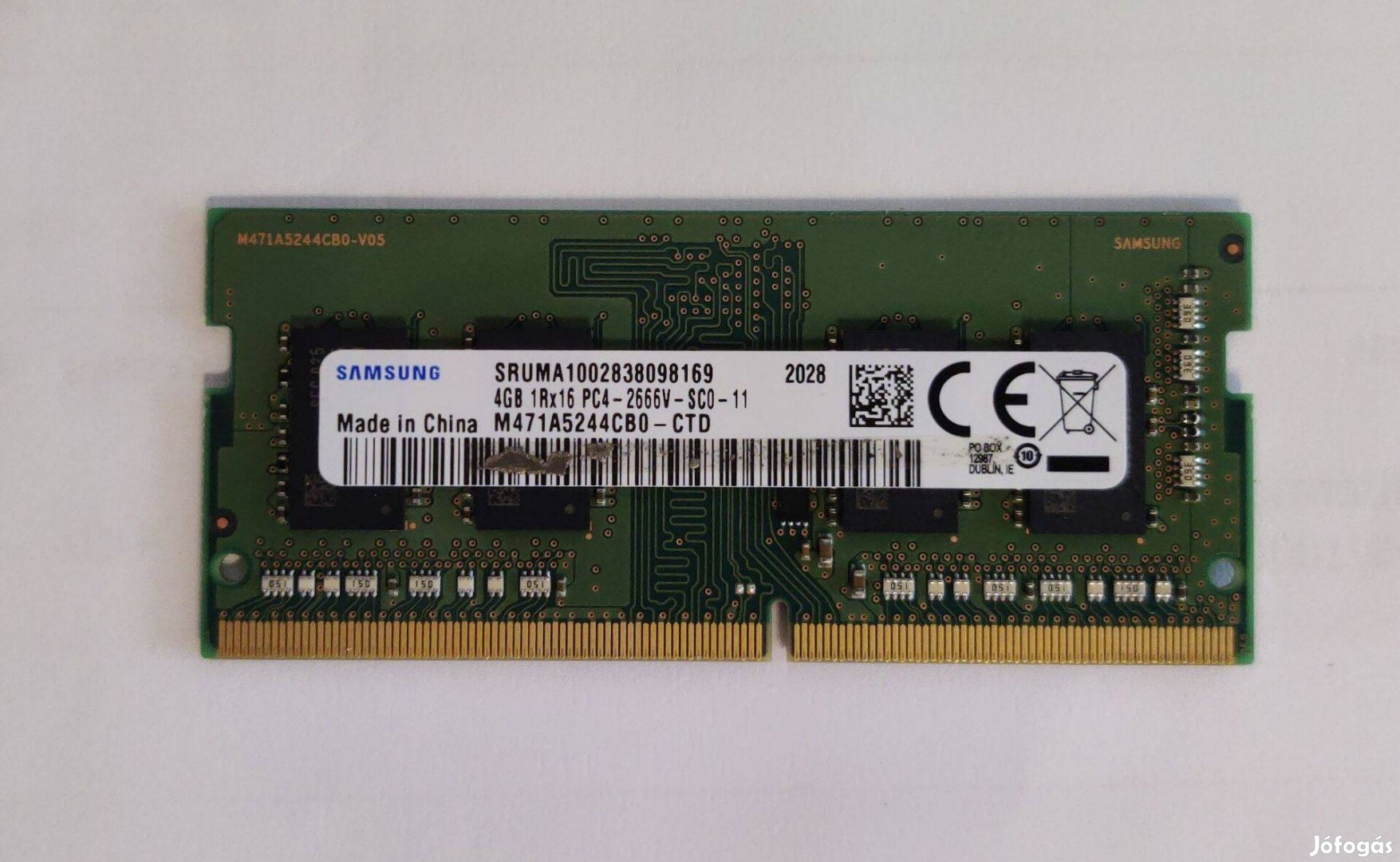 Samsung DDR4 4gb laptop RAM - 2666Mhz