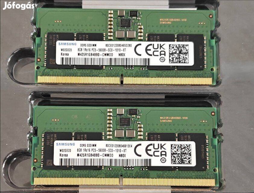 Samsung DDR5 16GB (2x8GB) 5600MHz laptop memória eladó