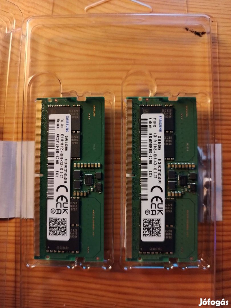 Samsung DDR5 16 GB (2x8GB) 4800MHz RAM új, tökéletes állapotban