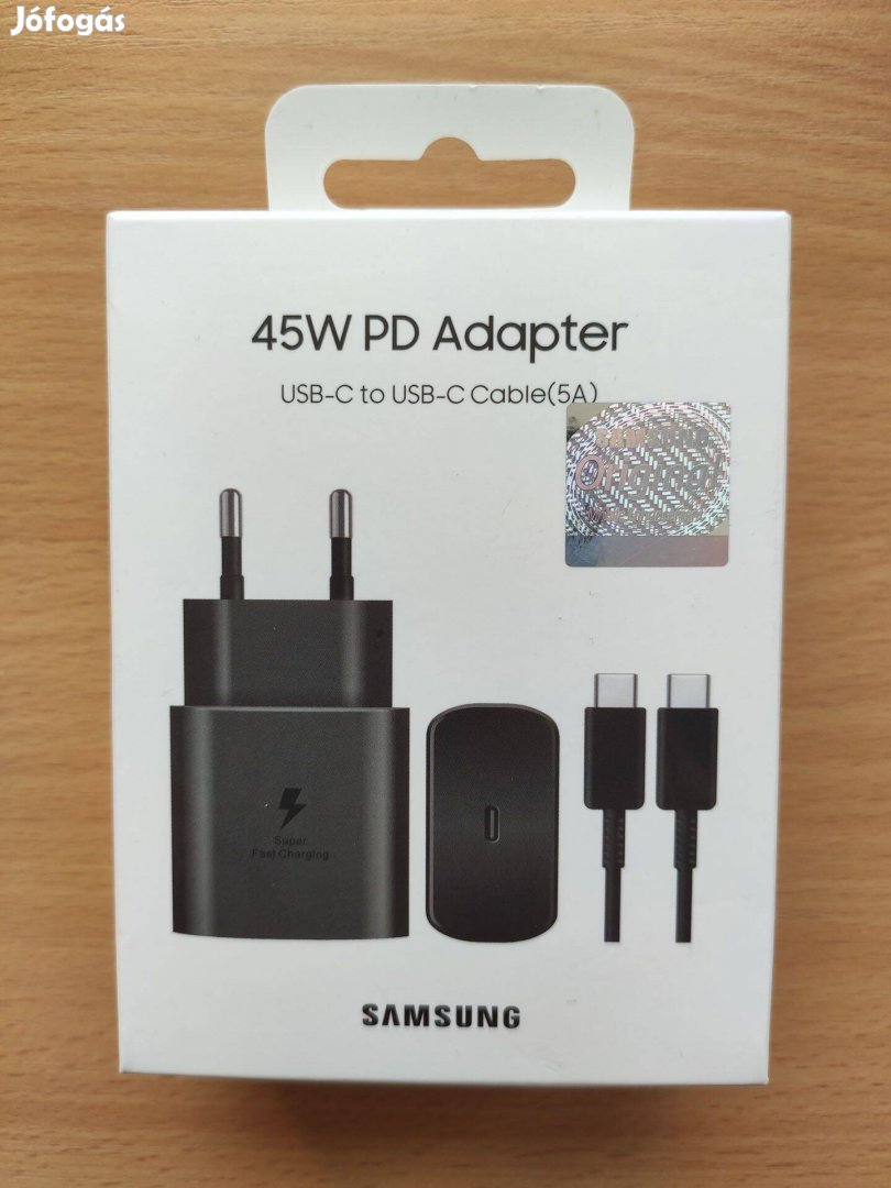 Samsung EP-TA845 fekete hálózati töltő kábellel