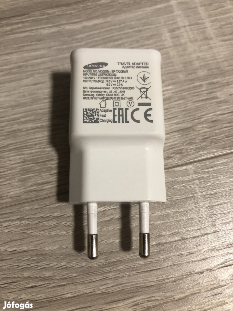 Samsung EU USB plug töltőfej