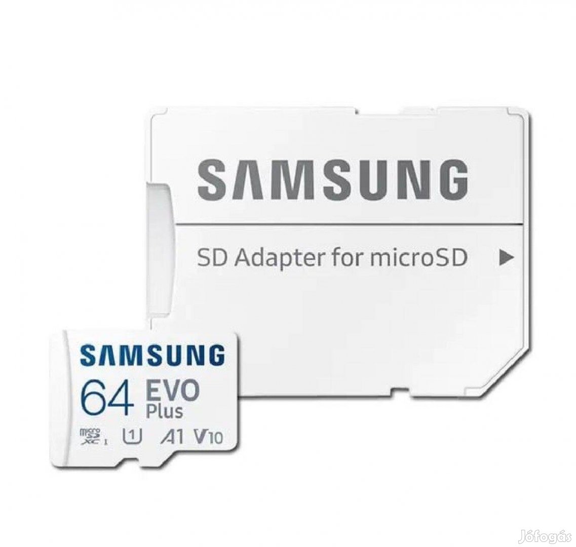 Samsung Evo Plus 64GB Microsd Memóriakártya +SD Adapter(Víz és Hőálló)