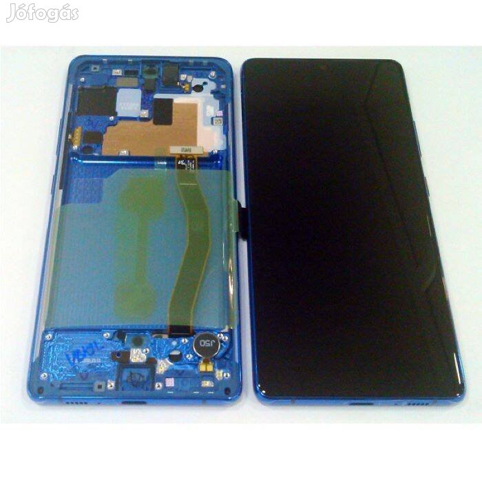 Samsung G770 Galaxy S10 Lite Lcd Kijelző Érintőplexi Kék Gyári bontott