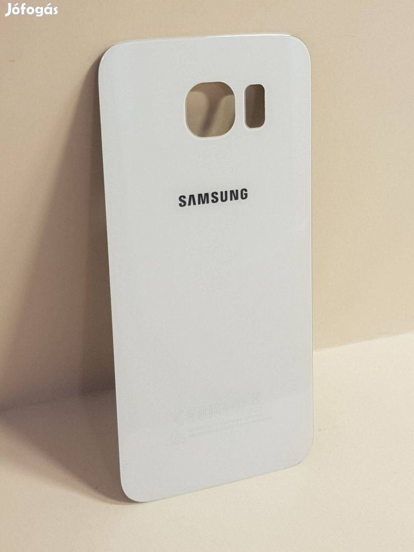 Samsung G920 Galaxy S6 Fehér Akkufedél Hátlap Gyári