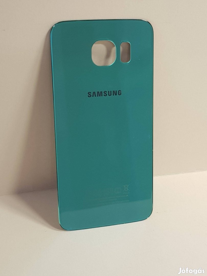 Samsung G920 Galaxy S6 Topáz Kék Akkufedél Hátlap Gyári