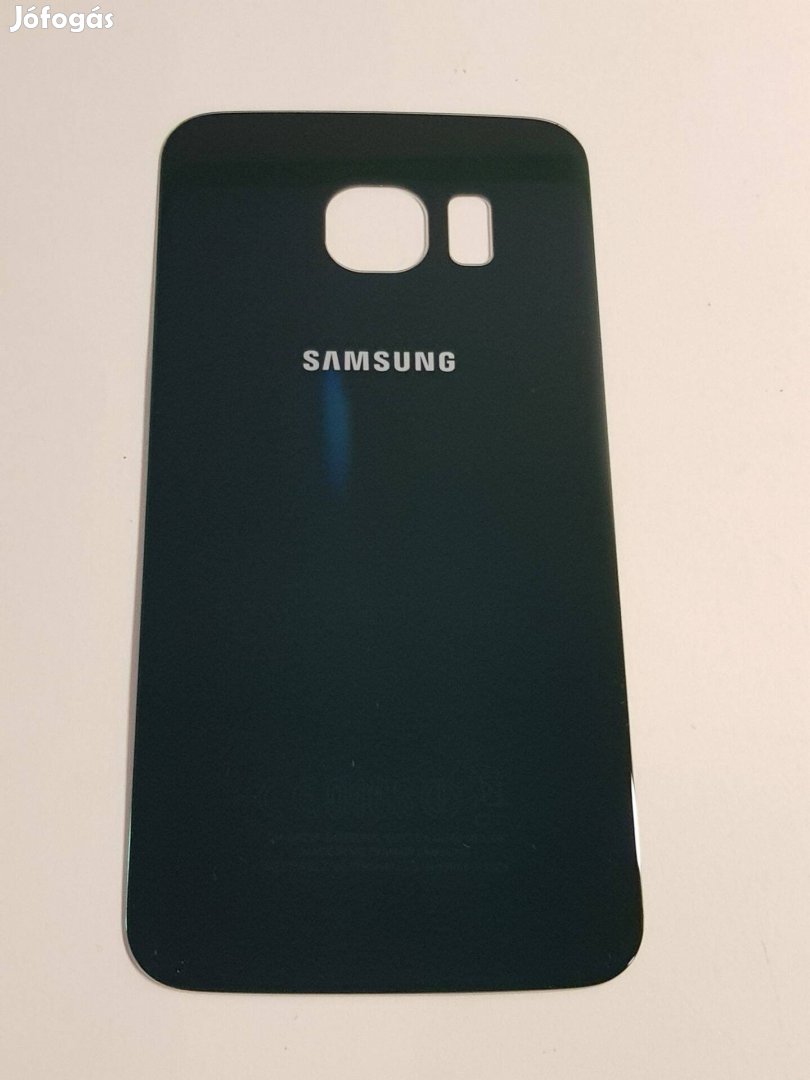 Samsung G925 Galaxy S6 Edge Zöld Akkufedél Hátlap Gyári