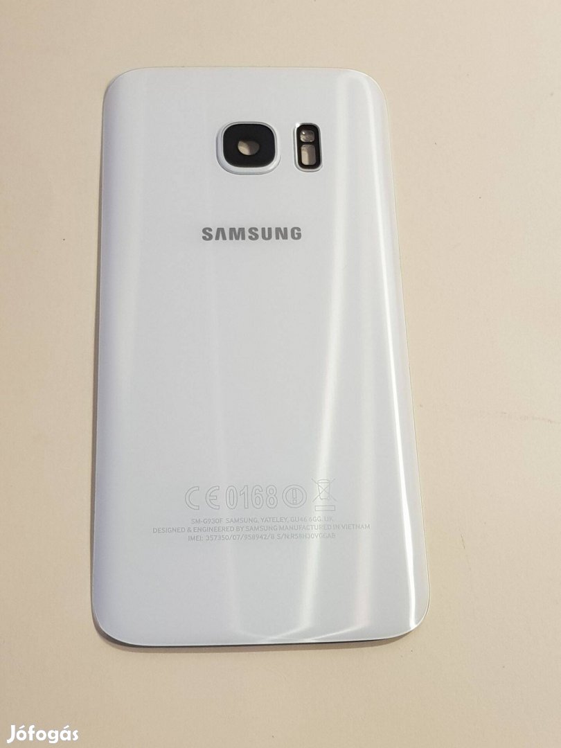 Samsung G930 Galaxy S7 Feher Akkufedel Hatlap Gyari