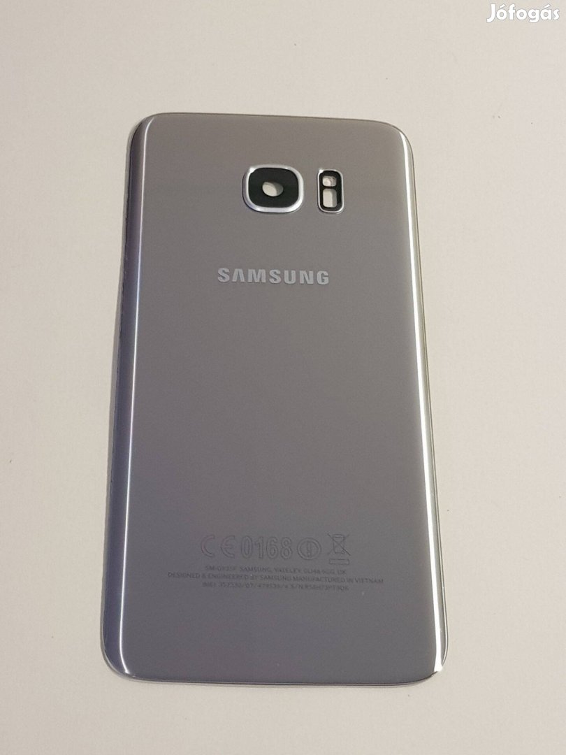 Samsung G935 S7 Edge Ezüst Akkufedel Hatlap Gyari