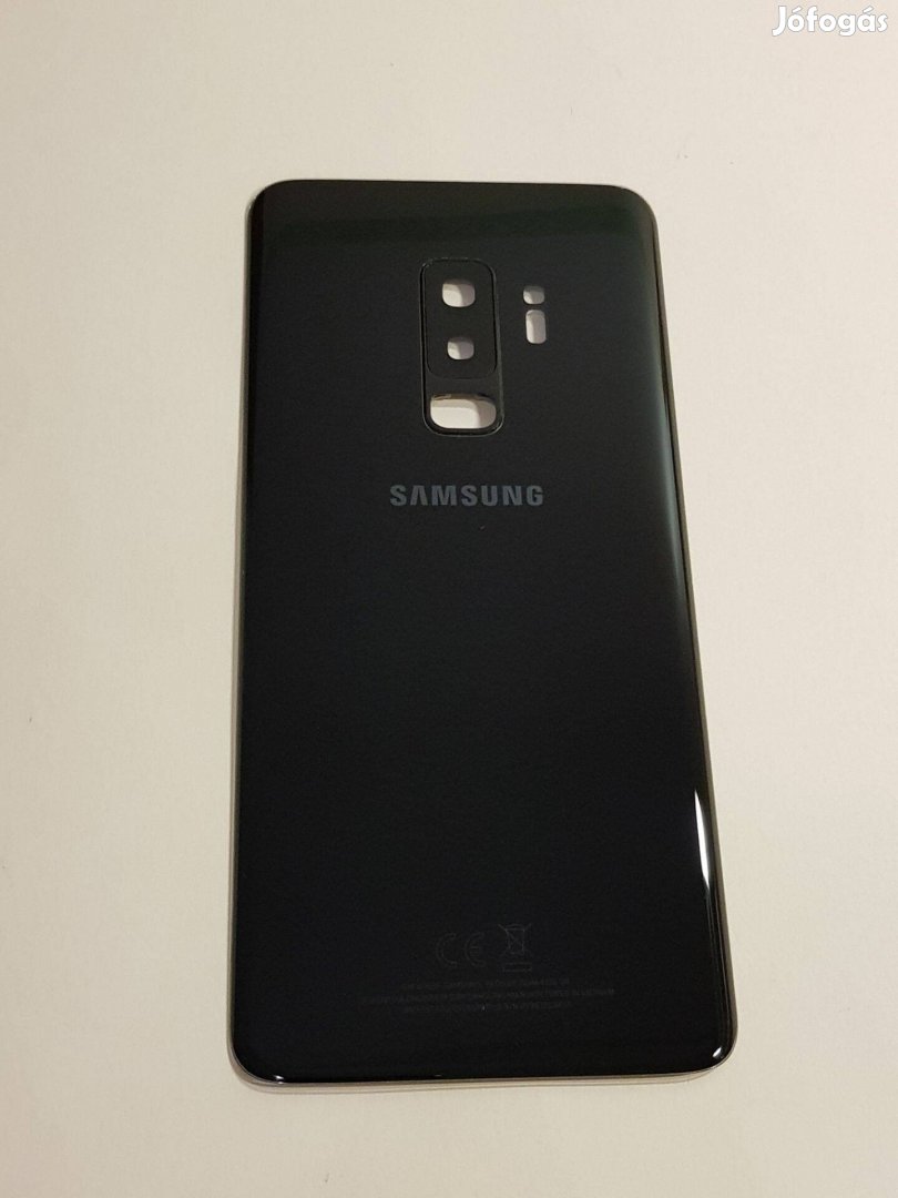 Samsung G965F Galaxy S9 Plus Fekete Akkufedél Hátlap Gyári
