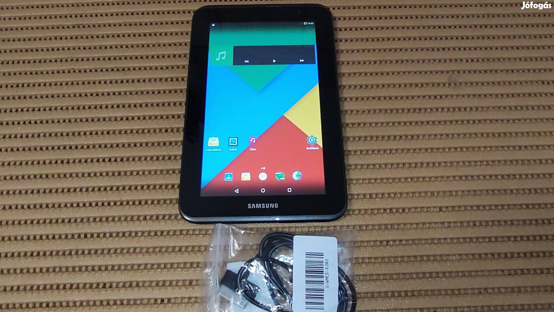 Samsung GT-P3110, 7"-os tablet pc, töltő usb kábellel, olcsón