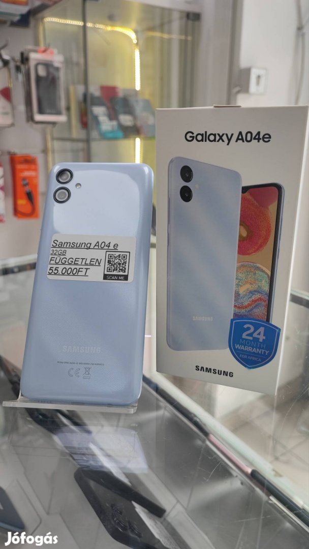 Samsung Galaxy A04 e-32GB-Kártyafüggetlen Új 0 Perces