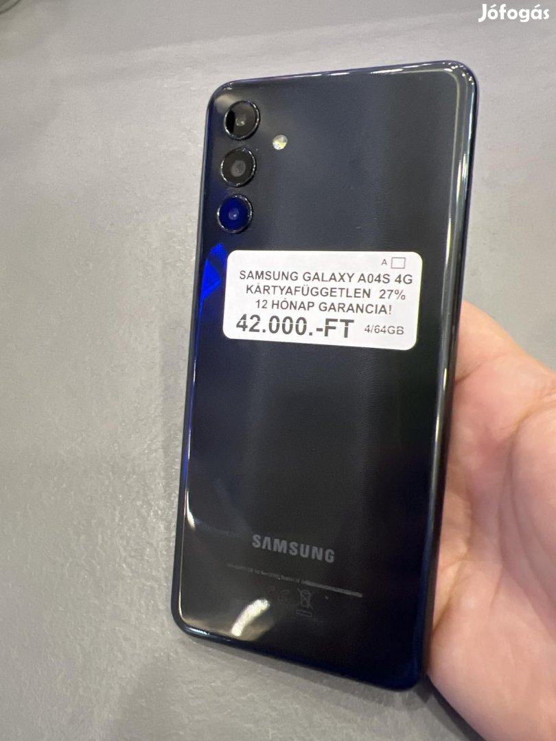 Samsung Galaxy A04s Dual Sim 64 GB, 12 hó garancia