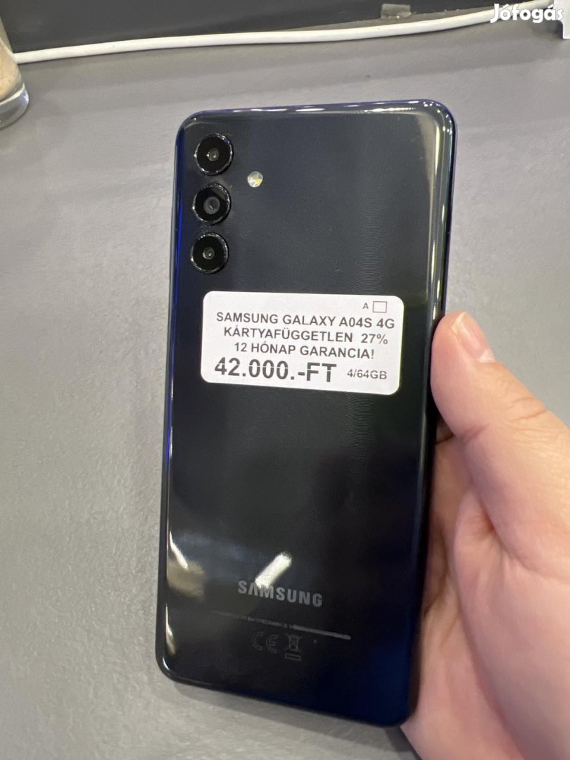 Samsung Galaxy A04s Dual Sim 64 GB, 12 hó garancia