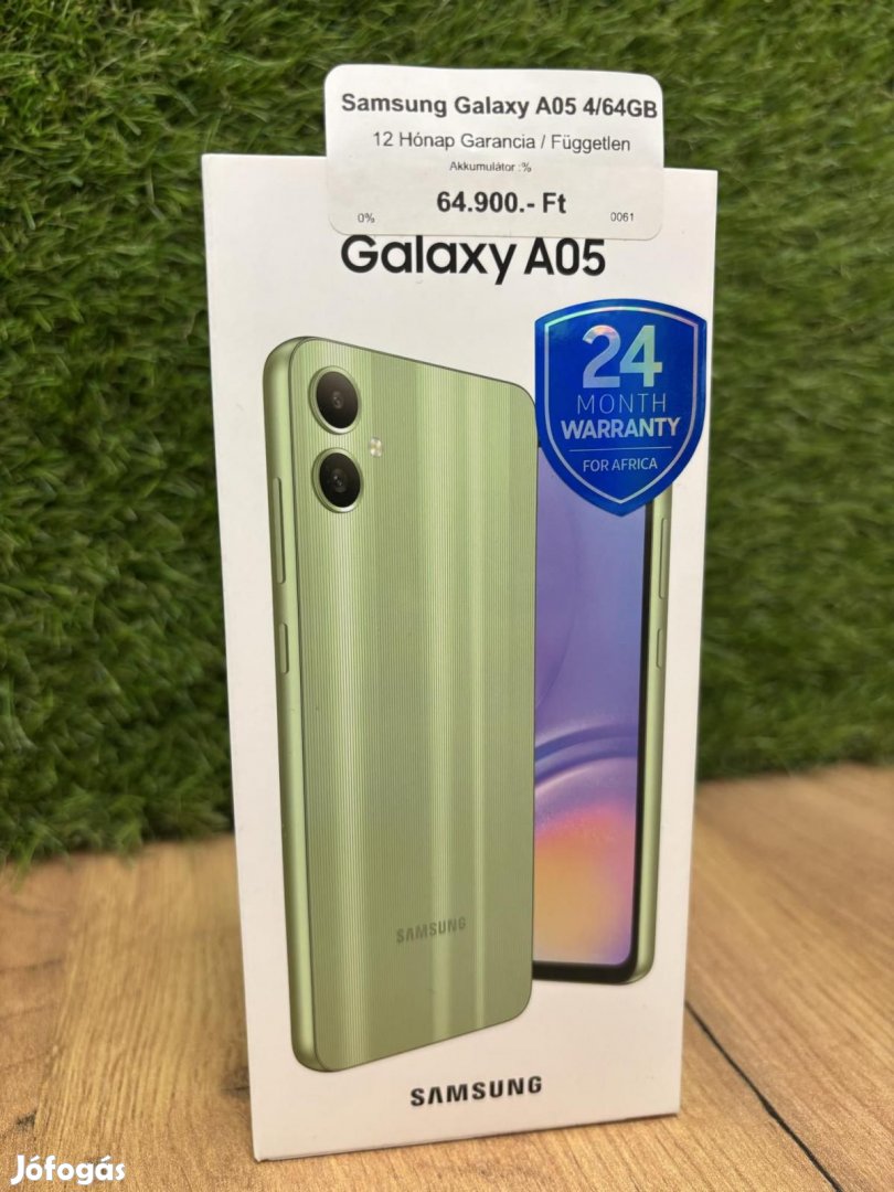 Samsung Galaxy A05 Kártyafüggetlen 64 GB, 12 hó garancia