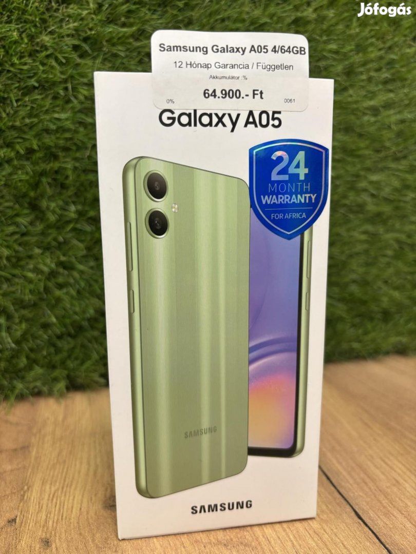 Samsung Galaxy A05 Kártyafüggetlen 64 GB, 12 hó garancia