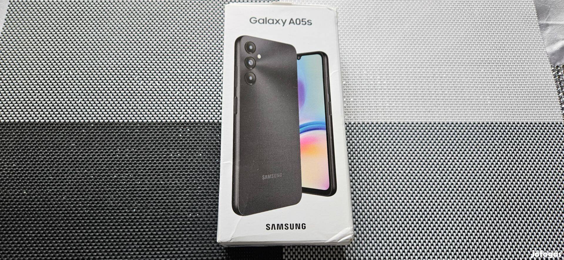 Samsung Galaxy A05s 4/64GB Dual Új Fekete 2 év Garanciás !