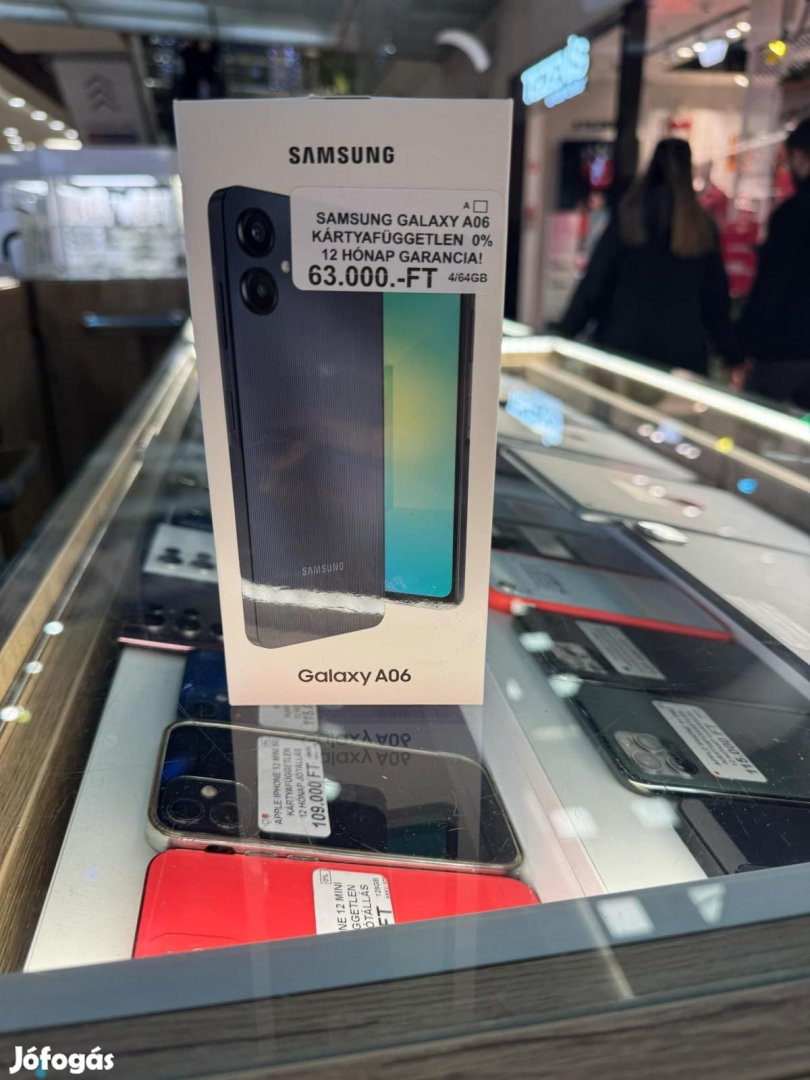 Samsung Galaxy A06 Dual Sim 64 GB, 12 hó garancia