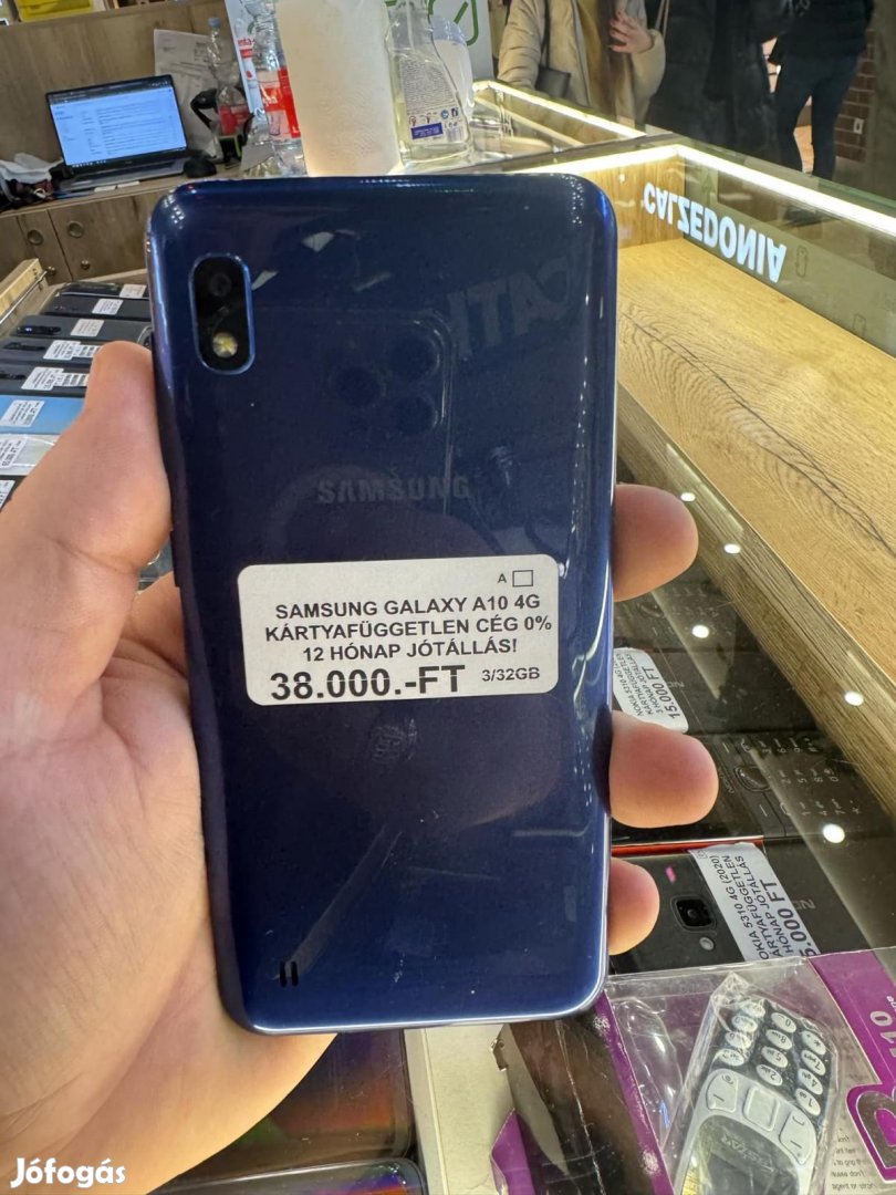 Samsung Galaxy A10 Kártyafüggetlen 32 GB 3 GB Ram, 12 hó garancia