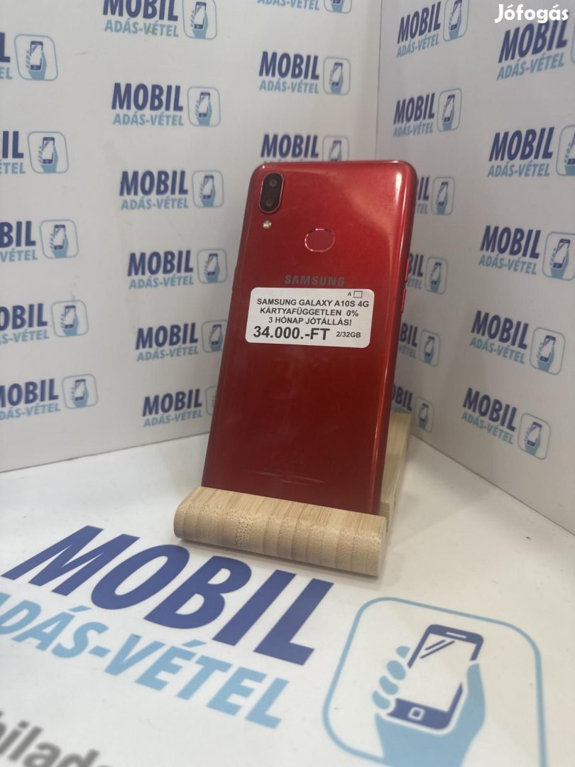 Samsung Galaxy A10s Kártyafüggetlen 32 GB 2 GB Ram, 12 hó garancia