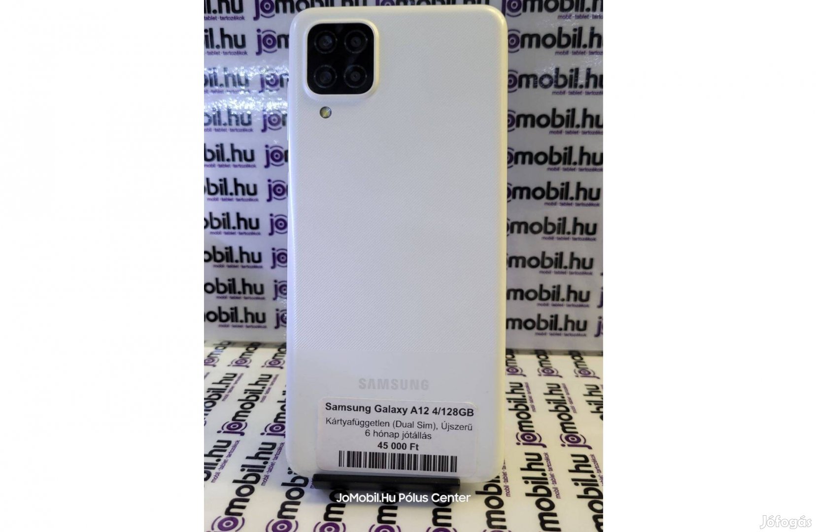 Samsung Galaxy A12 4/128GB Fehér Független Jótállással