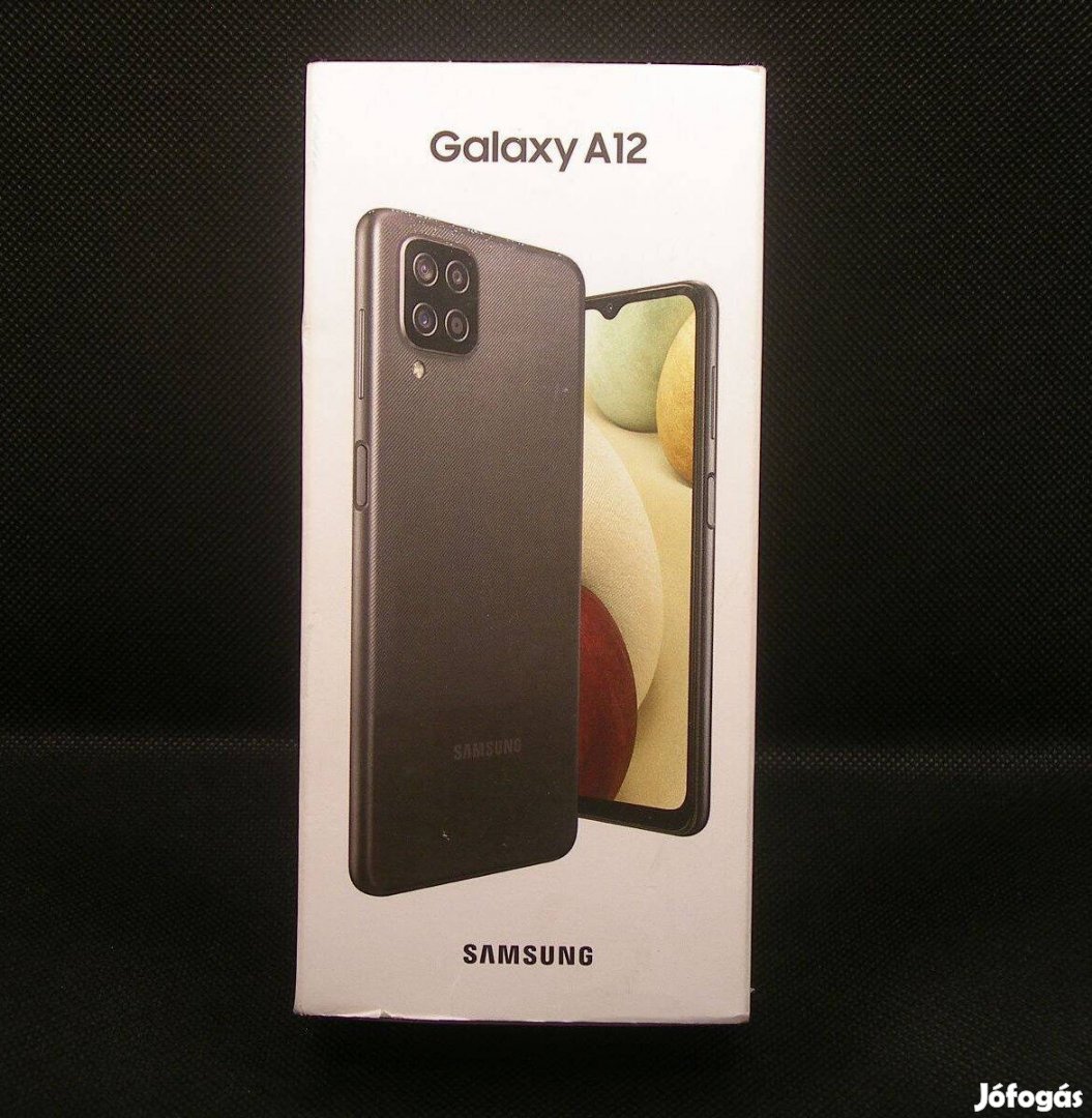 Samsung Galaxy A12 Nacho(!), 4/64 GB memóriával, kártyafüggetlen, 6,5"