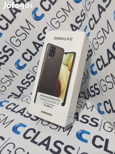 Samsung Galaxy A12|Új|Fekete|Kétkártyás (Dual Sim)