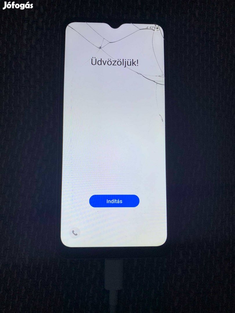 Samsung Galaxy A12 fehér Törött