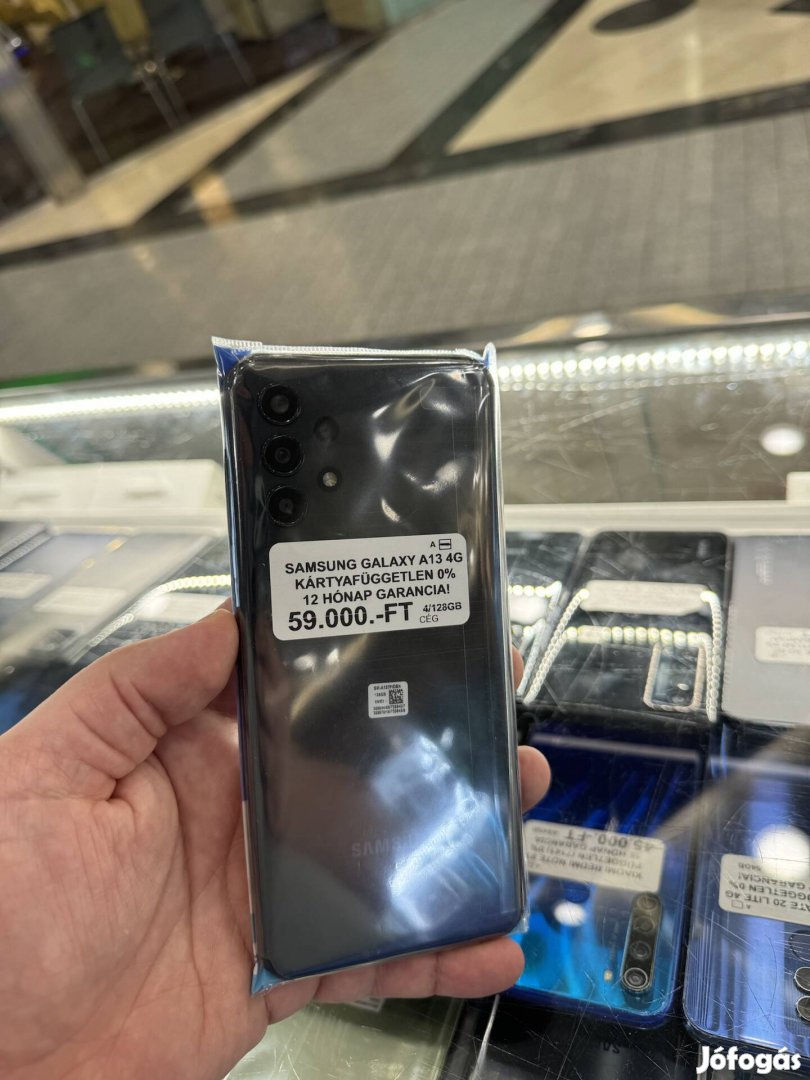 Samsung Galaxy A13 4G Fekete 4/128GB Független Garanciával.