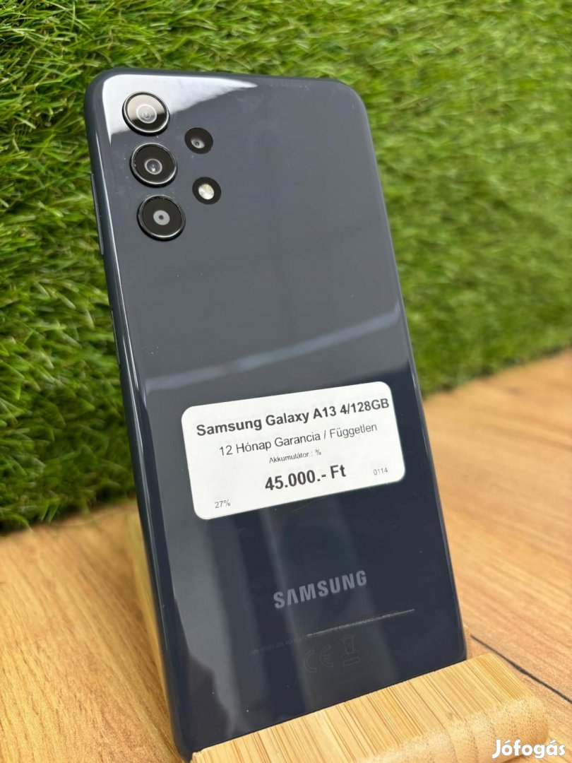 Samsung Galaxy A13 Kártyafüggetlen 64 GB, 12 hó garancia