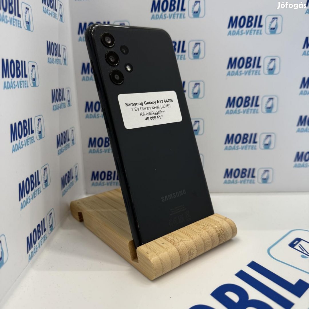 Samsung Galaxy A13 Kártyafüggetlen 64 GB, 12 hó garancia