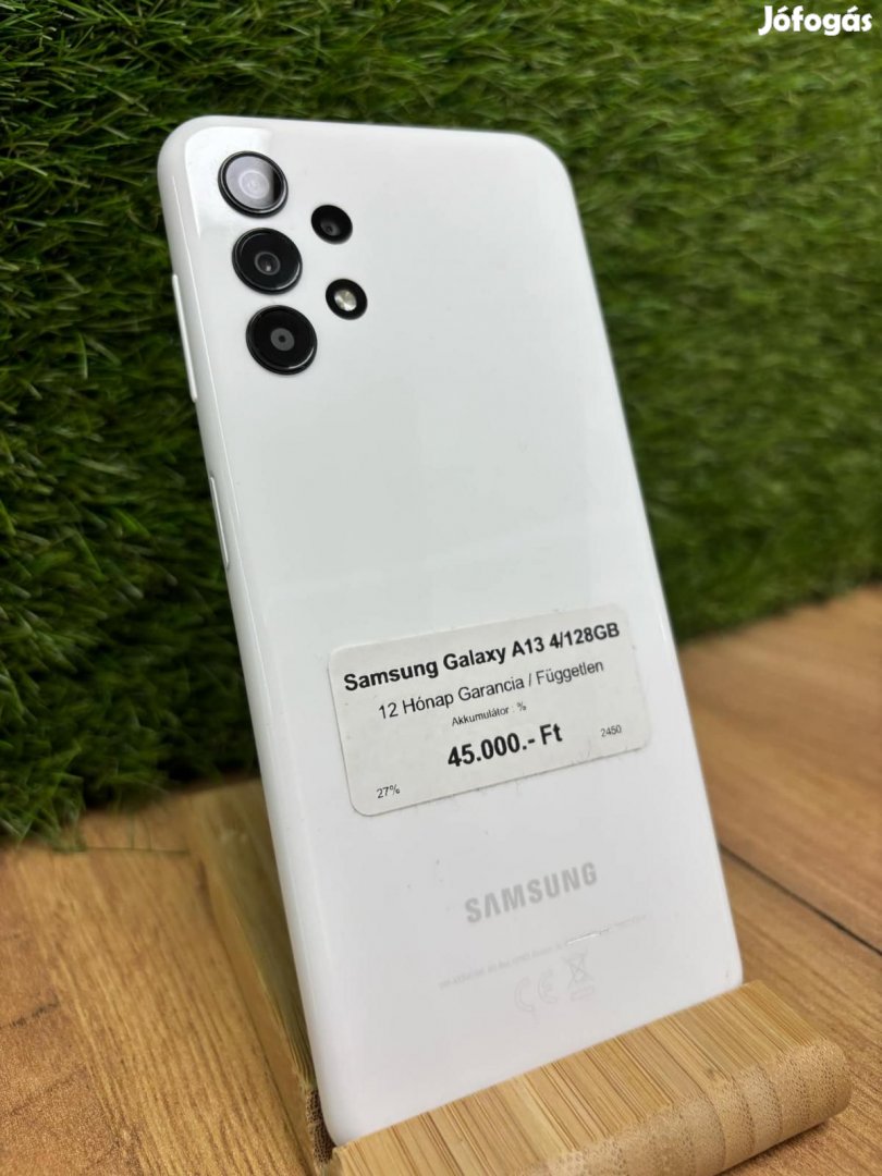 Samsung Galaxy A13 Kártyafüggetlen 64 GB, 12 hó garancia