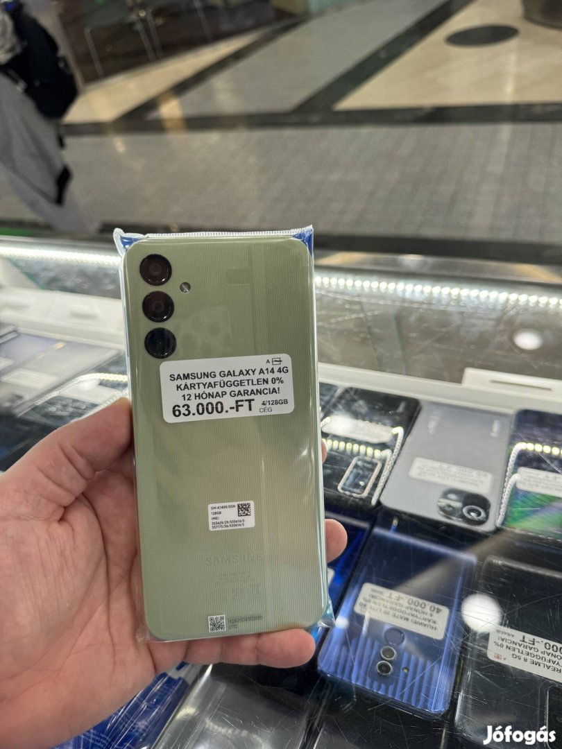 Samsung Galaxy A14 4G Zöld 4/128GB Független Garanciával