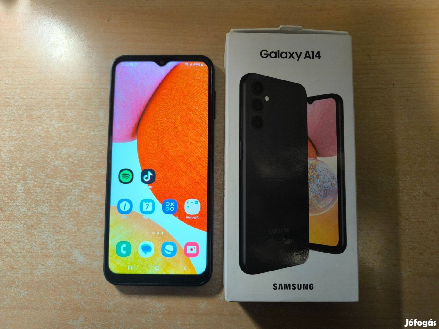 Samsung Galaxy A14 Dual Újszerű Fekete Garis !