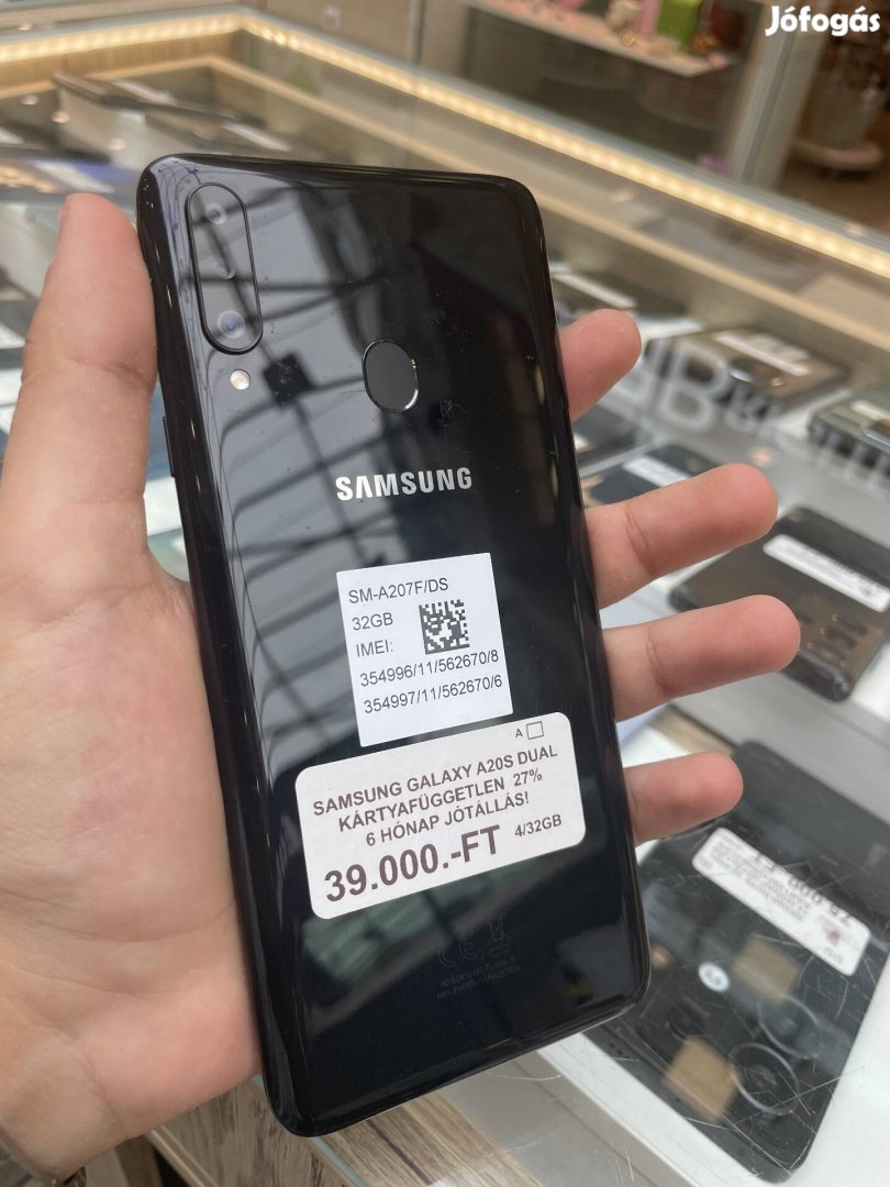 Samsung Galaxy A20S Dual (6 hónap jótállással)