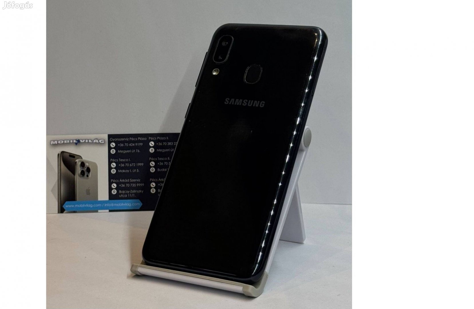 Samsung Galaxy A20e 32GB Fekete, Használt Garanciával!